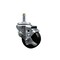 Service Caster 3'' Hard Rubber Wheel Swivel 7/16'' Grip Ring Stem Caster with Brake SCC-GR20S314-HRS-TLB-716138 - alternate 1